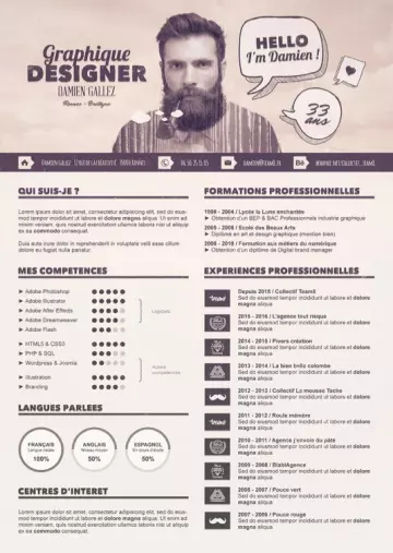 Créer un CV graphique sous Photoshop  [Tutoriels]