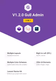 [HTML TEMPLATE] [ANGULAR 8+] GULL - BOOTSTRAP ADMIN DASHBOARD TEMPLATE [Webmaster]