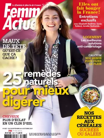 Femme Actuelle - 30 Septembre 2019  [Magazines]