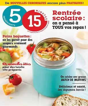 5 ingrédients 15 minutes – Septembre 2020  [Magazines]