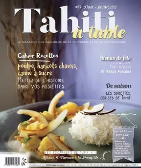 Tahiti à Table N°15 – Octobre-Décembre 2020  [Magazines]