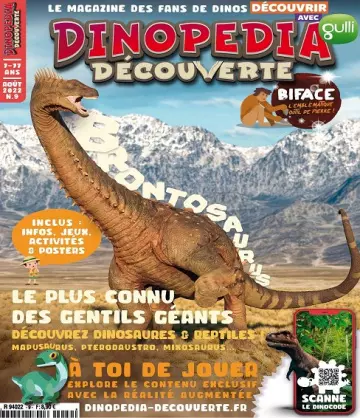 Dinopédia Découverte N°9 – Août 2022  [Magazines]