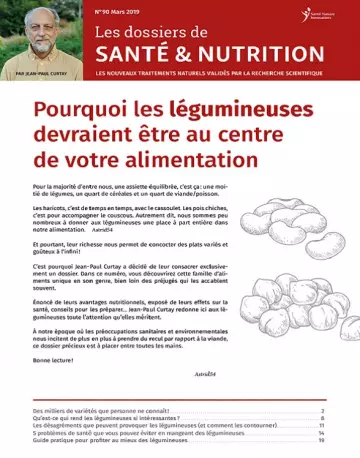 Les Dossiers de Santé et Nutrition N°90 – Mars 2019  [Magazines]