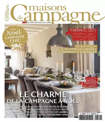 Maisons De Campagne N°139 – Novembre-Décembre 2022  [Magazines]