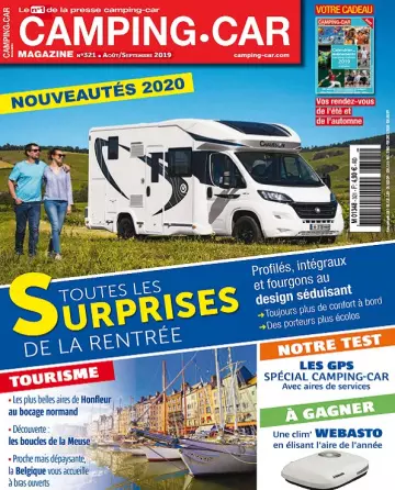 Camping-Car Magazine N°321 – Août-Septembre 2019  [Magazines]