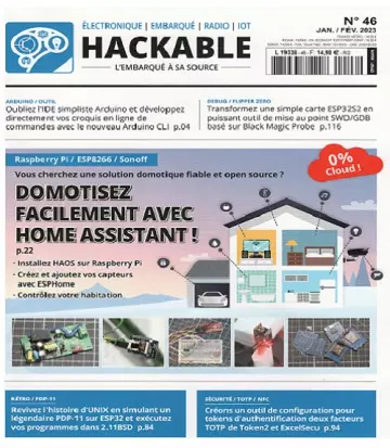 Hackable Magazine N°46 – Janvier-Février 2023  [Magazines]