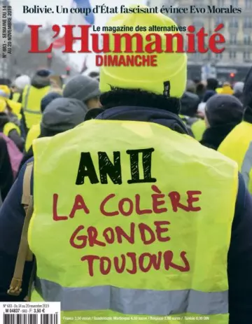 L’Humanité Dimanche - 14 Novembre 2019  [Magazines]