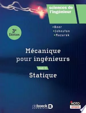 Mécanique pour ingénieurs Vol.1 Statique  [Livres]