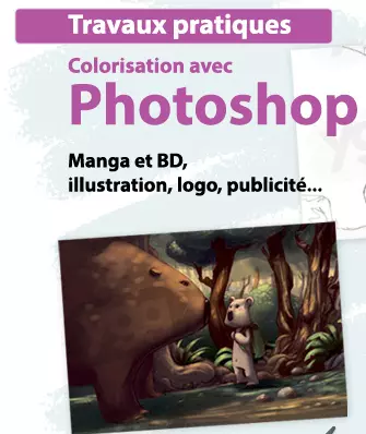 DUNOD • TRAVAUX PRATIQUES DE COLORISATION AVEC PHOTOSHOP 2010  [Livres]