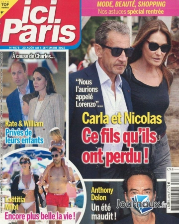 Ici Paris N° 4078 du 30 août 2023  [Magazines]