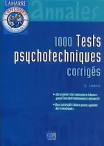 1000 tests psychotechniques [Livres]