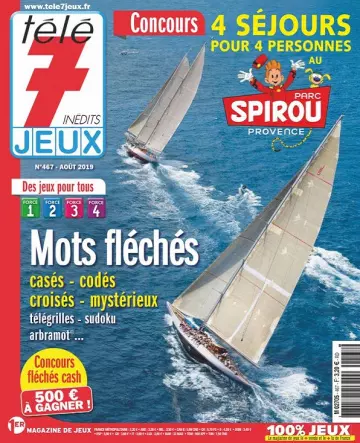 Télé 7 Jeux Inédits N°467 – Août 2019  [Magazines]