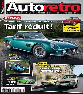 Autoretro N°458 – Décembre 2020  [Magazines]