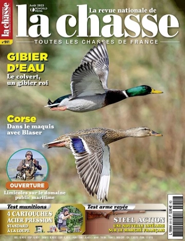 La Revue Nationale De La Chasse N°911 – Août 2023  [Magazines]