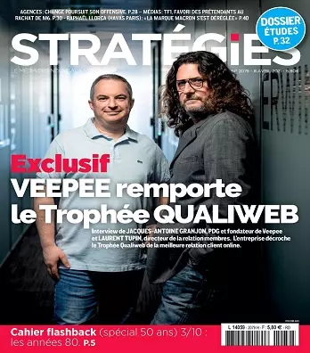 Stratégies N°2079 Du 8 au 14 Avril 2021  [Magazines]