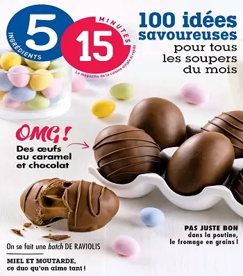 5 ingrédients 15 minutes – Avril 2021  [Magazines]