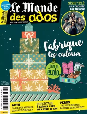 Le Monde des Ados - 4 Décembre 2019  [Magazines]