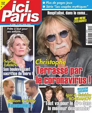 Ici Paris N°3900 Du 1er Avril 2020  [Magazines]