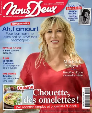 Nous Deux N°3765 Du 27 Août 2019  [Magazines]