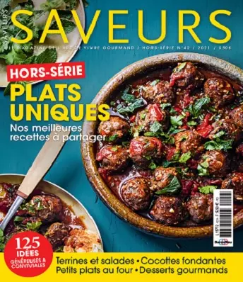 Saveurs Hors Série N°42 – Plats Uniques 2021  [Magazines]